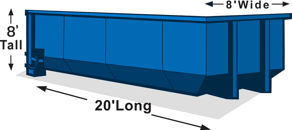 Affordable Roll-Off Dumpster Size in Madison, WI 12 40 yard dumpster 1